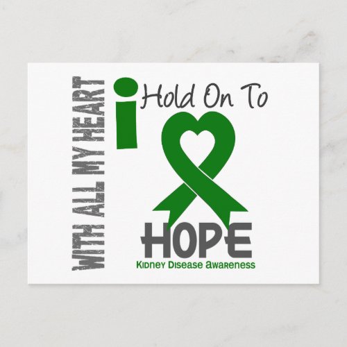 Kidney Disease I Hold On To Hope Postcard
