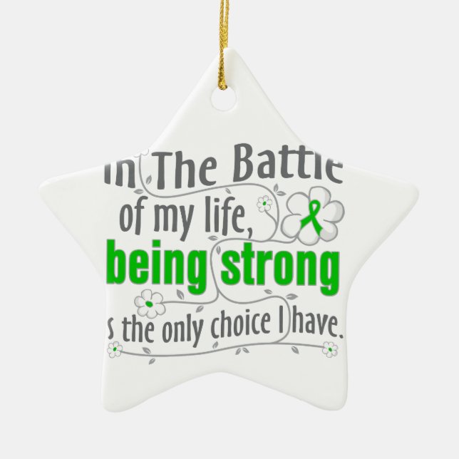 Kidney Disease In The Battle Ceramic Ornament (Front)