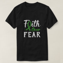 Kidney Disease Liver Cancer Awareness Green Faith  T-Shirt