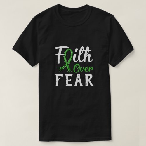 Kidney Disease Liver Cancer Awareness Green Faith  T_Shirt