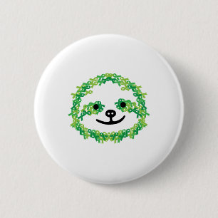 Kidney Disease Mental Health Scoliosis Sloth Aware Button