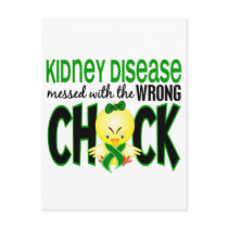 Kidney Disease Messed With The Wrong Chick Postcard