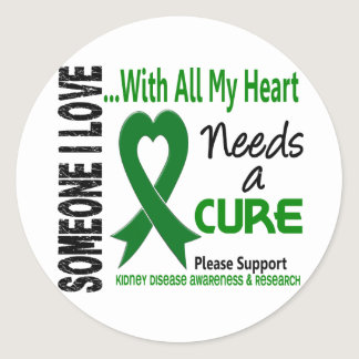 Kidney Disease Needs A Cure 3 Classic Round Sticker