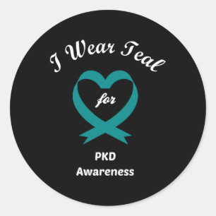 Kidney Disease Pkd Awareness Support Classic Round Sticker