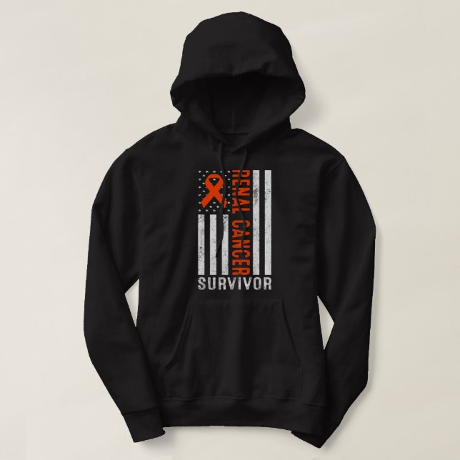 Kidney Disease Renal Cancer Awareness Kidney Cance Hoodie (Design Front)