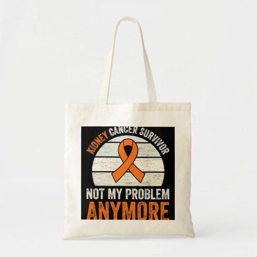 Kidney Disease Survivor Orange Ribbon Uterine Tote Bag