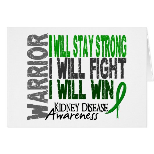 Kidney Disease Warrior Cards (Front Horizontal)