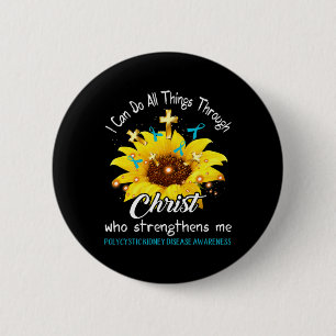 Kidney Disease Warrior I Can Do All  Button