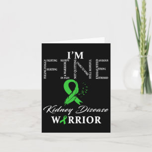 Kidney Disease Warrior I'm Fine Card