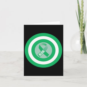 Kidney Disease Warrior Ribbon Awareness Gift Suppo Card