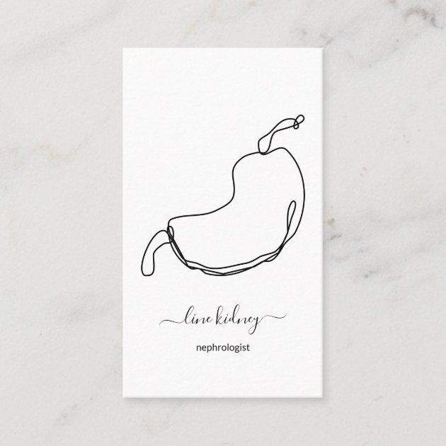 kidney doctor nephrologist business card