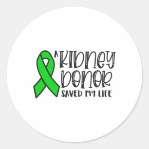 Kidney Donation awareness, kidney donor Classic Round Sticker