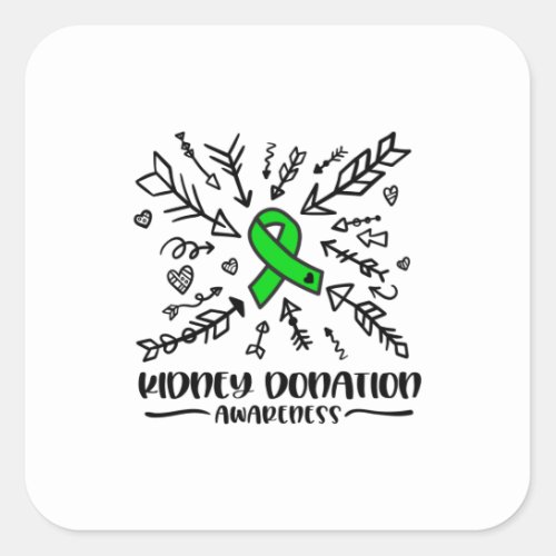 Kidney Donation awareness Kidney donor Square Sticker