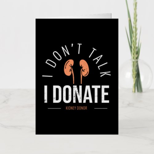 Kidney Donor Organe Transplant Awareness Foil Greeting Card