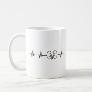 Kidney Heartbeat Dialysis Nephrology Kidney Donor Coffee Mug