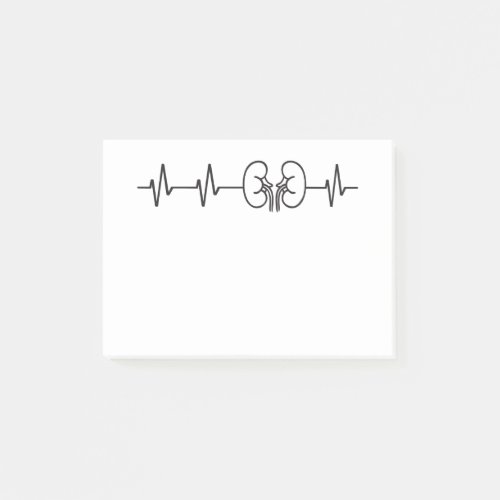Kidney Heartbeat Dialysis Nephrology Kidney Donor Post_it Notes
