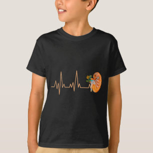 Kidney Heartbeat Pulse Disease Awareness Dialysis  T-Shirt
