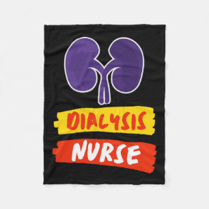 Kidney Nurse Nephrology Nurse Dialysis Technician Fleece Blanket