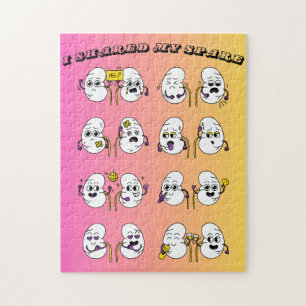 Kidney Organ Donation_Shared My Spare_11x14 Jigsaw Puzzle