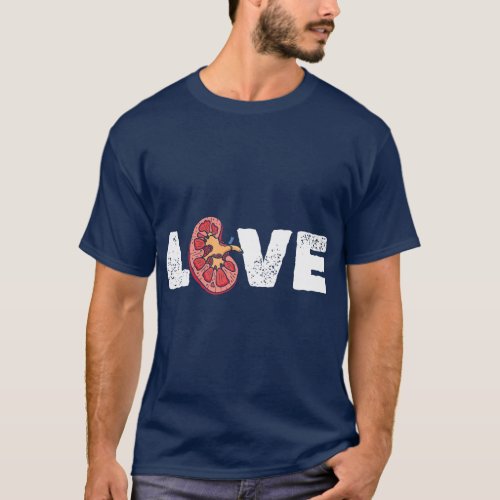 Kidney Organ Love Nephrologist T_Shirt