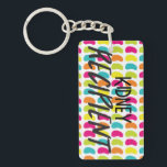Kidney Recipient Keychain<br><div class="desc">Kidneys are the most commonly transplanted organs!
Let people know how lucky you are to have received a kidney transplant with this bright "Kidney Recipient" keychain.</div>