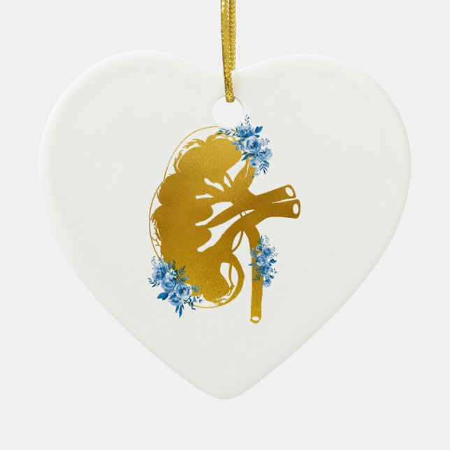 Kidney section ceramic ornament (Front)