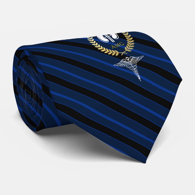 Kidney Specialist | Nephrologist Custom Navy Neck Tie (Rolled)