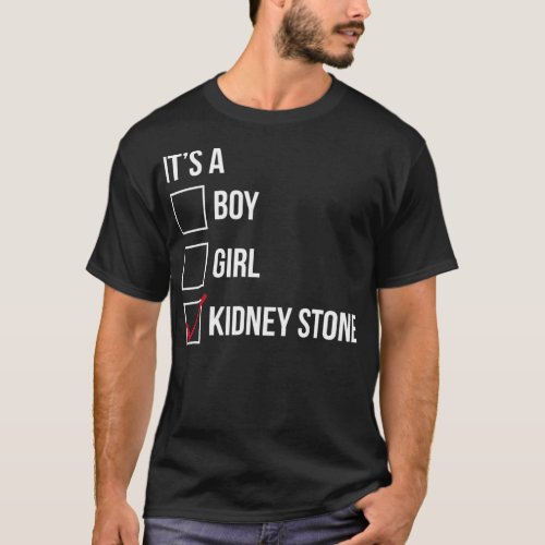 Kidney Stone Funny Checklist Gift  T_Shirt