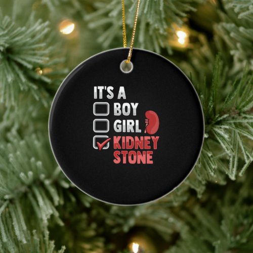 Kidney Stone Surgery Recovery Ceramic Ornament