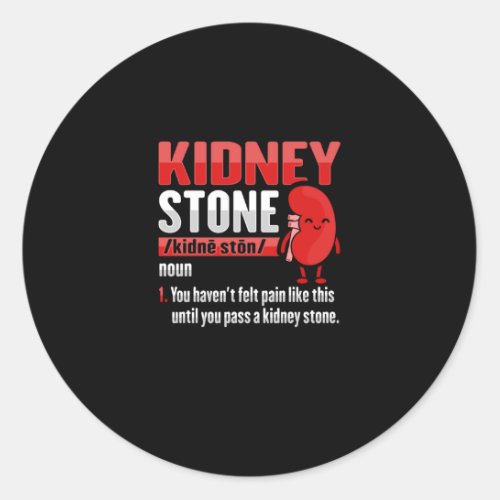Kidney Stone Surgery Recovery Classic Round Sticker