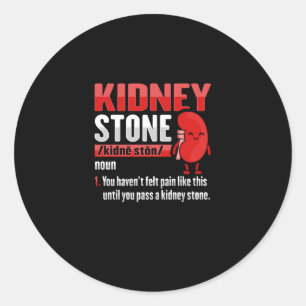 Kidney Stone Surgery Recovery Classic Round Sticker