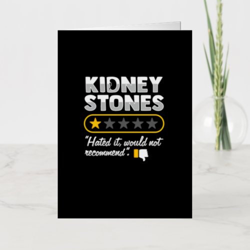 Kidney Stone Surgery Recovery Foil Greeting Card