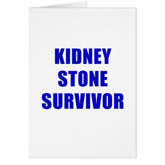Kidney Stone Survivor Cards (Front)