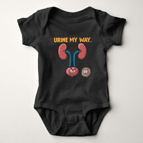 Kidney Stone Survivor Funny Surgery Recovery Humor Baby Bodysuit
