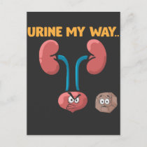 Kidney Stone Survivor Funny Surgery Recovery Humor Postcard
