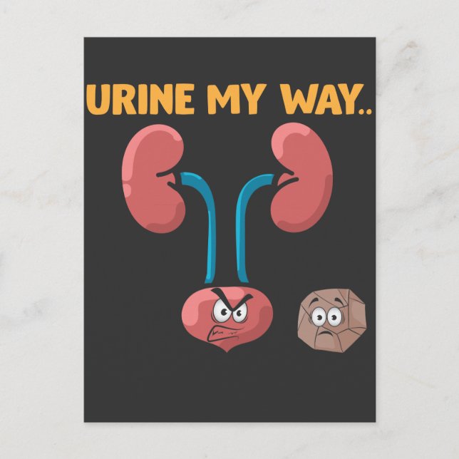 Kidney Stone Survivor Funny Surgery Recovery Humor Postcard (Front)