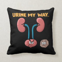 Kidney Stone Survivor Funny Surgery Recovery Humor Throw Pillow