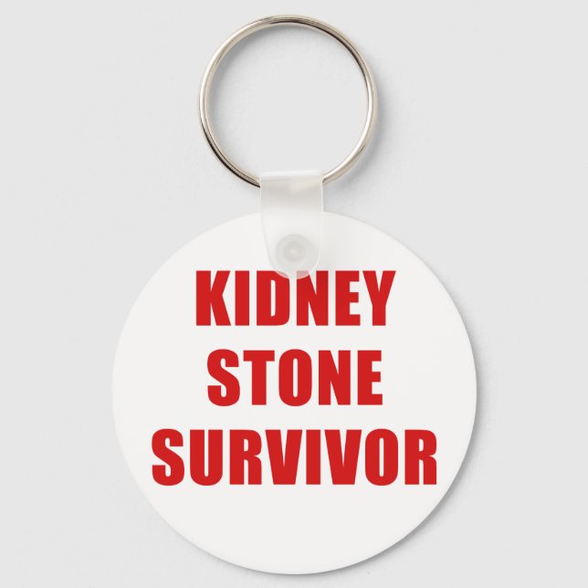 Kidney Stone Survivor Keychain (Front)