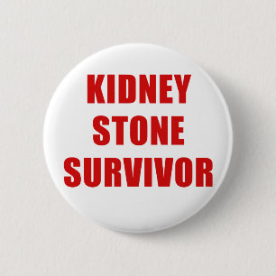 Kidney Stone Survivor Pinback Button