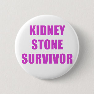 Kidney Stone Survivor Pinback Button