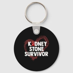 Kidney Stones Surgery Survivor Kidney Disease Imag Keychain