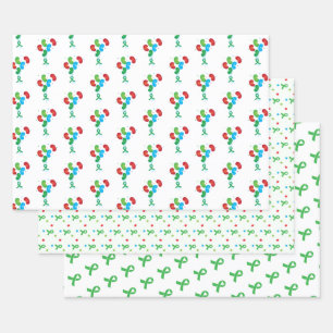 Kidney Transplant Colorful Wrapping Paper Sheets