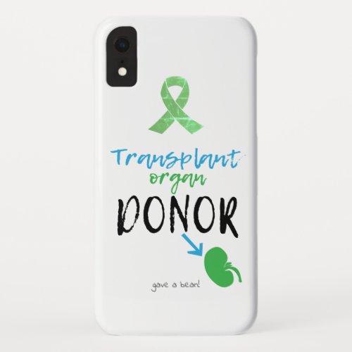 Kidney Transplant Donor iPhone XR Case