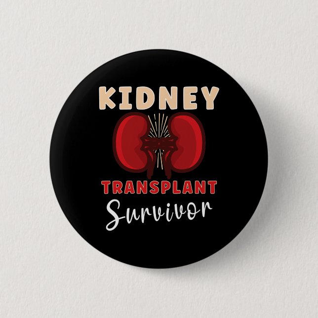 Kidney Transplant Kidney Donor Kidney Disease 1  Button (Front)