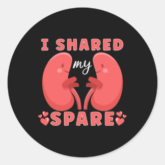 Kidney Transplant Kidney Donor Kidney Disease  Classic Round Sticker
