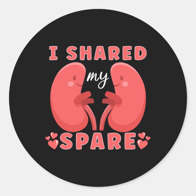 Kidney Transplant Kidney Donor Kidney Disease  Classic Round Sticker (Front)