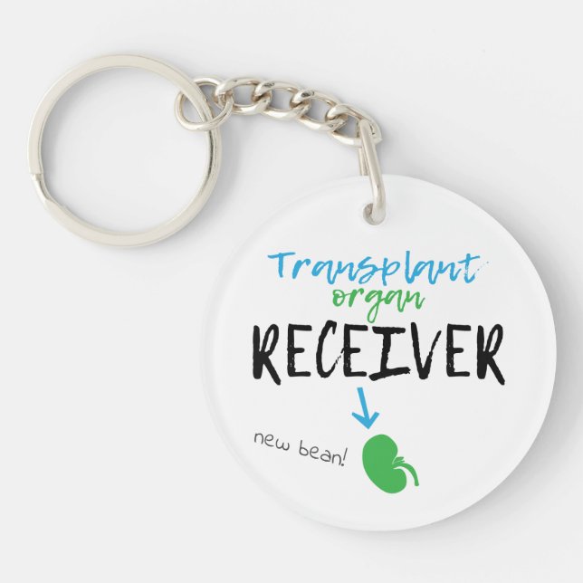 Kidney Transplant New Bean  Keychain (Front)