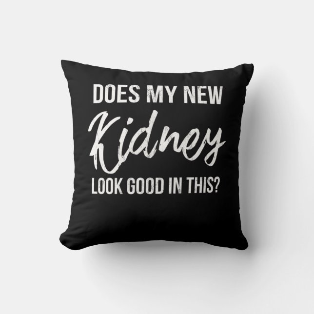 Kidney Transplant Organ Recipient Survivor Poison  Throw Pillow (Front)