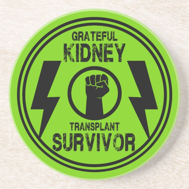 Kidney Transplant Survivor Coaster (Front)