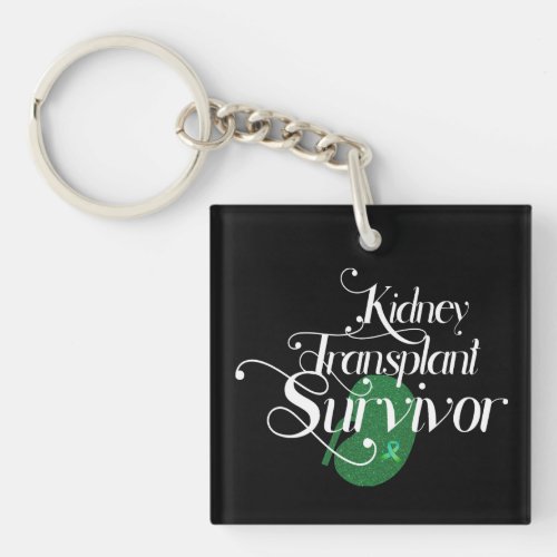 Kidney Transplant Survivor Custom Keychain
